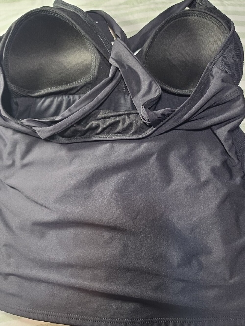Alex Marie Black Tankini Set Size 8 Top, Size 10 Bottoms - Picture 8 of 10